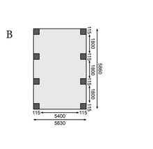 Diagramm mit Abmessungen des abgebildeten Objekts