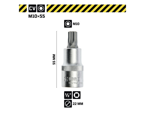 Euge Werkzeugaufnahme M10 x 55 Millimeter