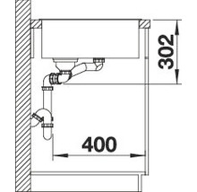 Spüle Blanco AXIA III 6 S 1000 x 510 mm anthrazit ohne Multifunktionsschale 524643 1 Spülbecken Mit Tropffläche Becken links