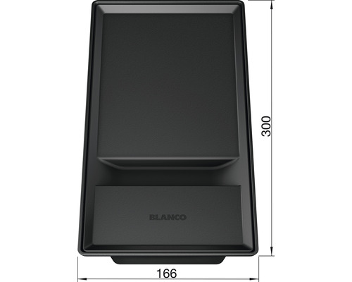 Bac d''égouttage Blanco de dimensions 300 sur 166 millimètres