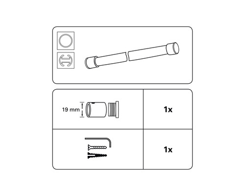 Instructions de montage pour une barre avec accessoires