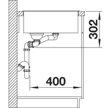 Spüle Blanco Axia III 6 S 1000 x 510 mm cafe ohne Multifunktionsschale 523471 1 Spülbecken Becken rechts Mit Restebecken Mit Tropffläche