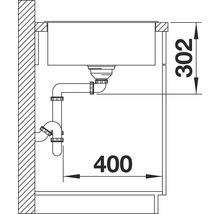 Spüle Blanco AXIA III XL 6 S 1000 x 510 mm weiß 523504
