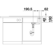 Spüle Blanco AXIA III XL 6 S 1000 x 510 mm weiß 523504