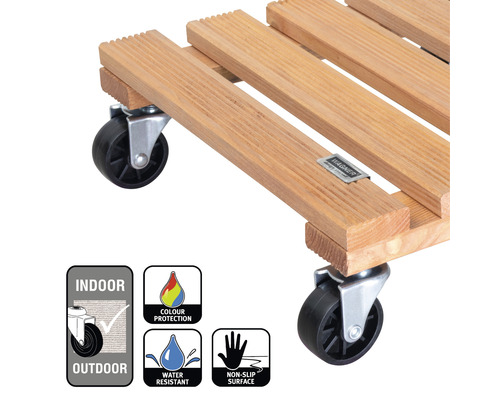 Rollbrett aus Holz mit Rollen für den Innen- und Außenbereich