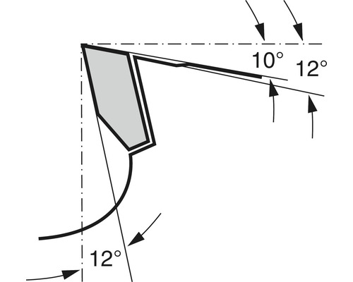 Dessin technique avec indications d''angle