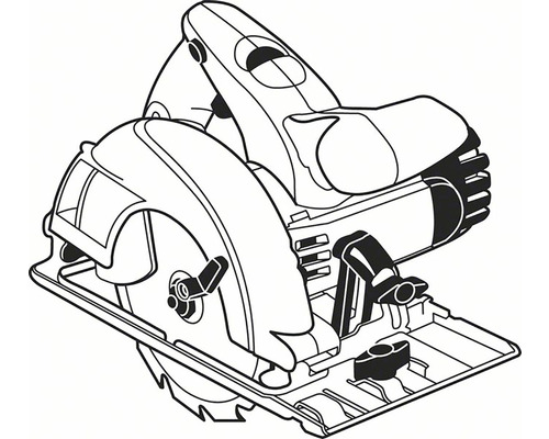 Illustration d''une scie circulaire