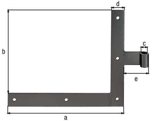 Abbildung eines Winkelbandes mit Maßangaben.