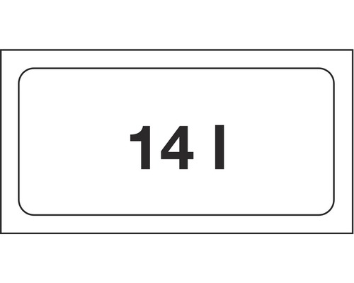 Symbole pour volume de 14 litres