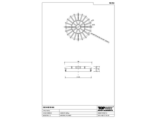 TopWet Schutzdeckel/Kiesfang Polyamid NW 75 mm