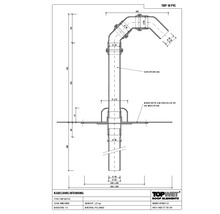 TopWet Kabeldurchführung mit integrierter PVC-Manschette NW 50 mm H = 200+523 mm