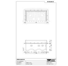 TopWet Kontrollschacht für Gründach mit begehbares Kunststoffgitter 300 mm x 300 mm x 1030 mm