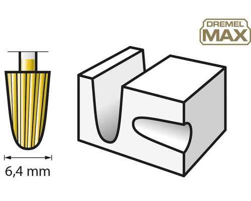 Dremel MAX SpeedClic disque à polir de 6,4 millimètres de diamètre et boîte de rangement