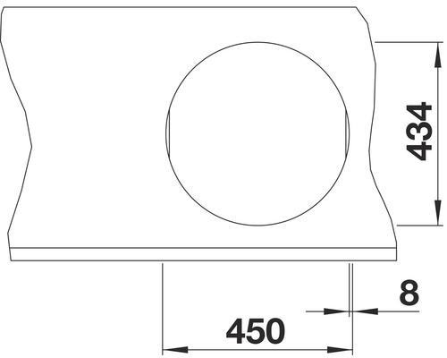 Dessin technique avec cotes du produit