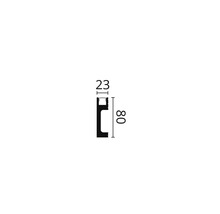 Abmessungen eines U-Profils: 80 x 23 Millimeter