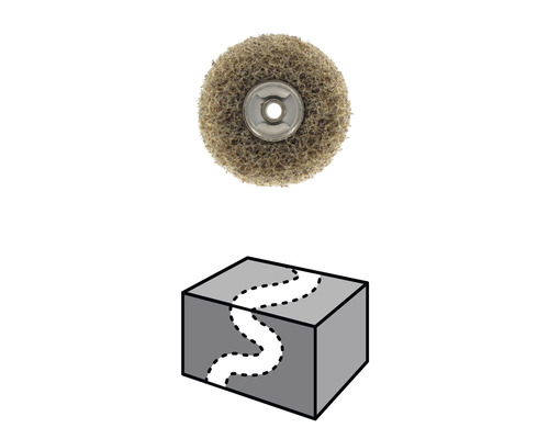 Meule à lamelles pour travaux de séparation et un symbole pour séparer