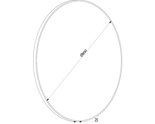 Cercle d''un diamètre de 800 et d''une largeur de 25