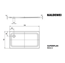 Duschwanne KALDEWEI SUPERPLAN CLASSIC 411-1 75 x 170 x 4.7 cm alpinweiß matt 431100010711-thumb-4