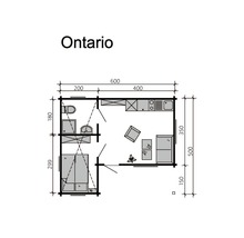 Plan de jardin Ontario avec dimensions