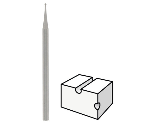 Fraise sphérique avec pièce correspondante