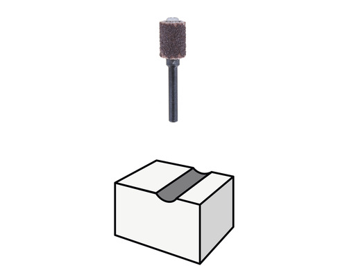 Stylo abrasif avec pièce