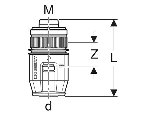 Geberit Logo mit Maßangaben