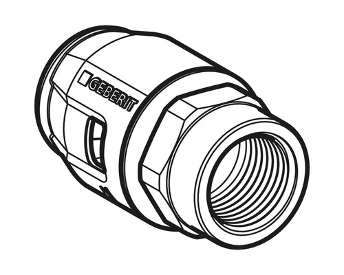 Geberit Logo auf einem Sanitäradapter