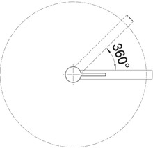 360 Grad drehbare Achse