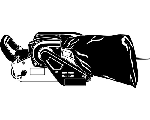 Ponceuse à bande avec sac à poussière