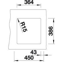 Évier Blanco SUBLINE 375-U 414 x 456 mm magnolia brillant 523727-thumb-2