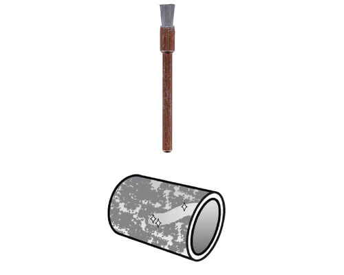 Brosse à tube pour le nettoyage des tubes