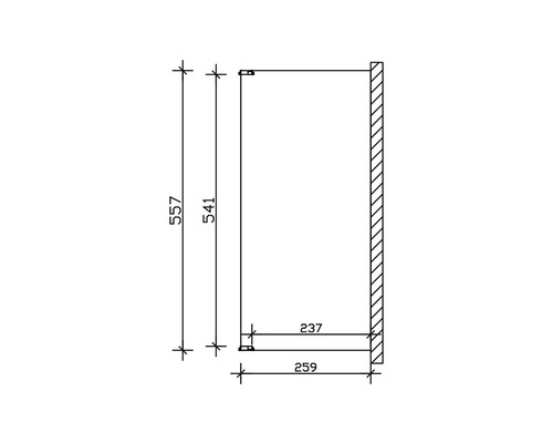 Dessin technique d''une armoire avec des dimensions en millimètres