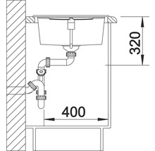 Évier Blanco METRA XL 6 S 1000 x 500 mm tartufo 517360