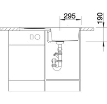 Spüle Blanco METRA 5 S 860 x 500 mm weiß 513037