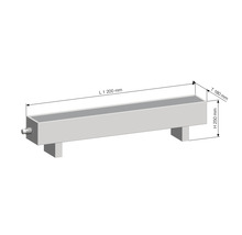 Licon Heat Standkonvektor Heizkörper KORALINE LKX H 250 x L 1200 x T 180 mm weiß inkl. Standfüße