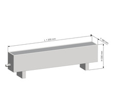 Licon Heat Standkonvektor Heizkörper KORALINE LKX H 330 x L 1200 x T 180 mm weiß inkl. Standfüße