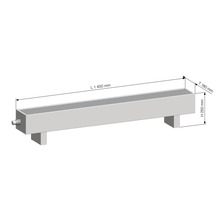 Licon Heat Standkonvektor Heizkörper KORALINE LKX H 250 x L 1400 x T 180 mm weiß inkl. Standfüße