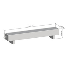 Licon Heat Standkonvektor Heizkörper KORALINE LKX H 250 x L 1400 x T 230 mm weiß inkl. Standfüße