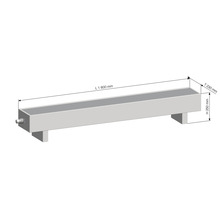 Licon Heat Standkonvektor Heizkörper KORALINE LKX H 250 x L 1600 x T 230 mm weiß inkl. Standfüße