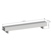 Licon Heat Standkonvektor Heizkörper KORALINE LKX H 250 x L 1800 x T 230 mm weiß inkl. Standfüße
