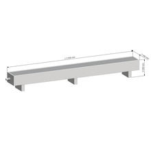 Licon Heat Standkonvektor Heizkörper KORALINE LKX H 250 x L 2000 x T 230 mm weiß inkl. Standfüße