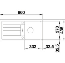 Évier Blanco FAVUM 45 S 860 x 435 mm anthracite 524227-thumb-9