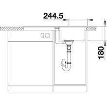 Évier Blanco FAVUM 45 S 860 x 435 mm anthracite 524227-thumb-6