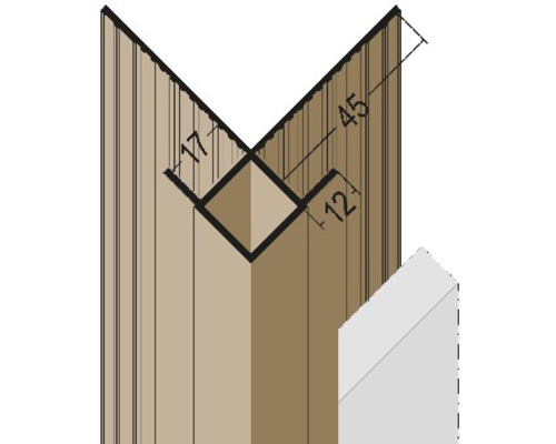 Protège angle pour dalle en ardoise 3000 mm x 62 mm