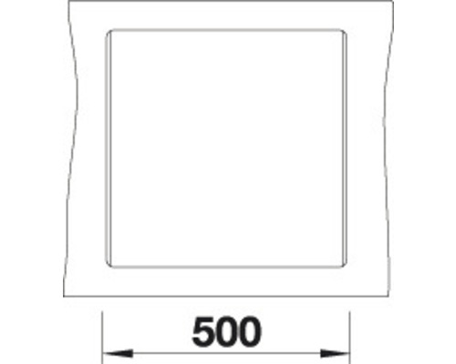 Dessin technique avec dimension de 500