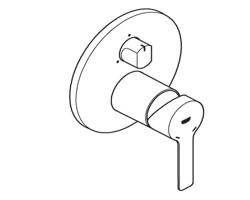 Robinet mural pour salle de bains