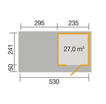 Grundriss mit Maßangaben
