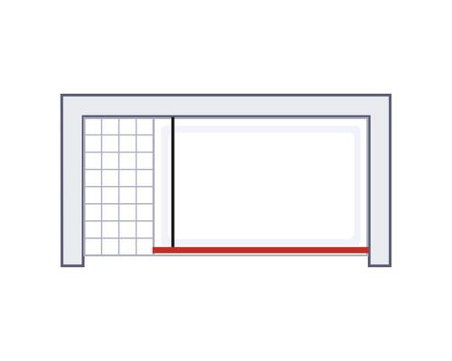 Illustration d''une porte de garage avec fenêtre à grille