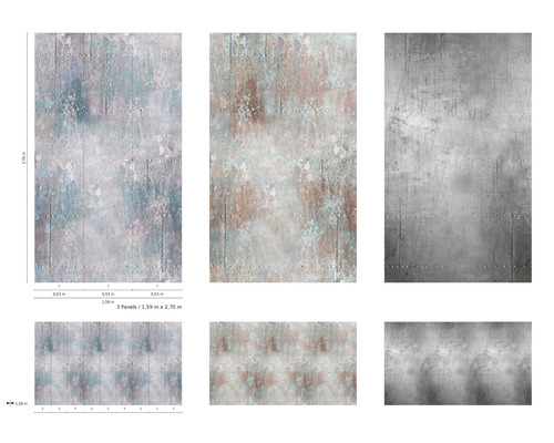 Papier peint photo de conception industrielle avec des rivets