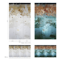 Fototapete Vlies 47227 Smart Art Easy blau braun 3-tlg. 159 x 270 cm